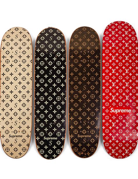 louis vuitton supreme skate deck|Supreme x Louis Vuitton Skate Decks Resell for $10K .